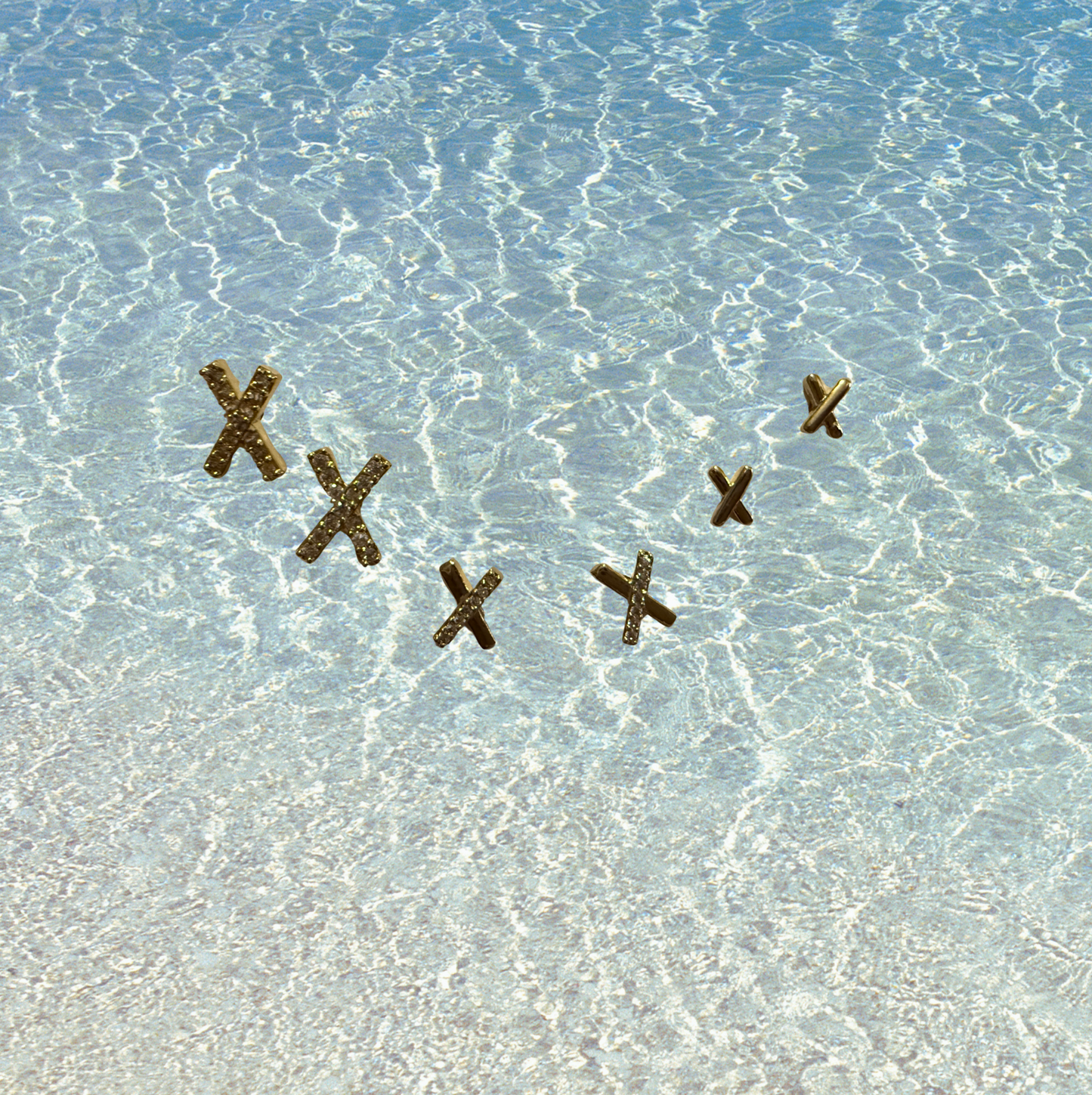 Olas cruzadas earrings